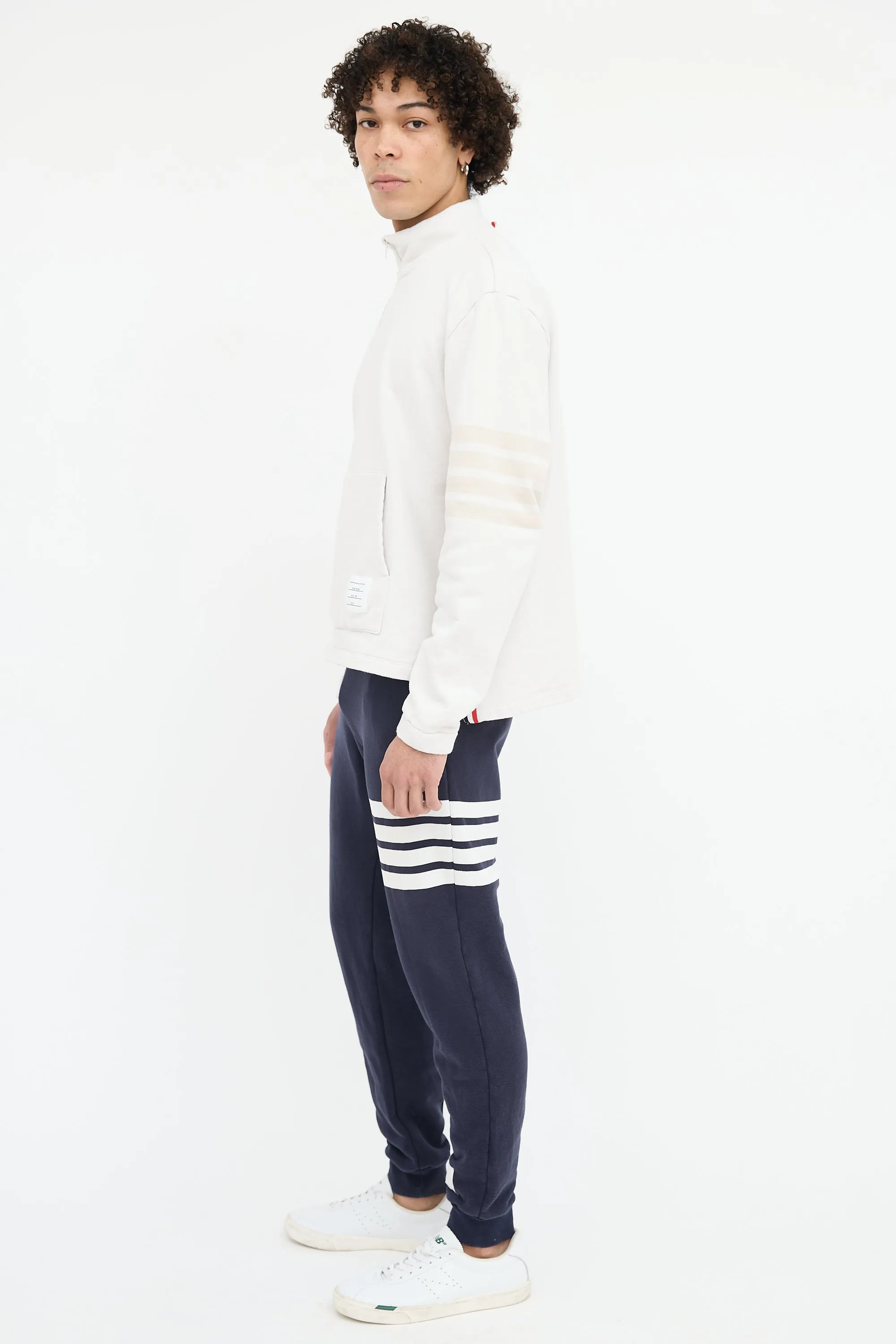 4-Bar Half Zip Sweatshirt