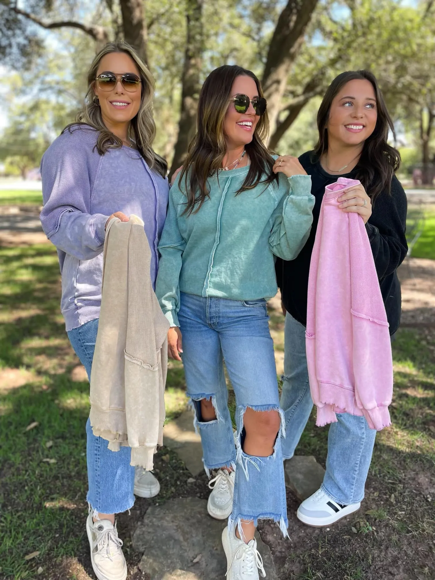 Best Selling Elliott Exposed Seam Sweatshirt (multiple color options)