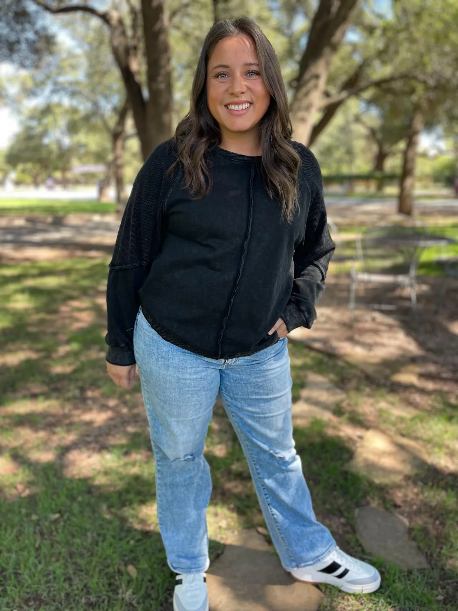 Best Selling Elliott Exposed Seam Sweatshirt (multiple color options)