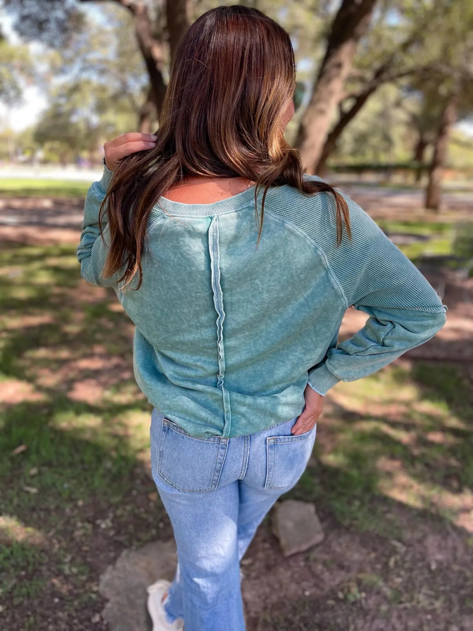 Best Selling Elliott Exposed Seam Sweatshirt (multiple color options)