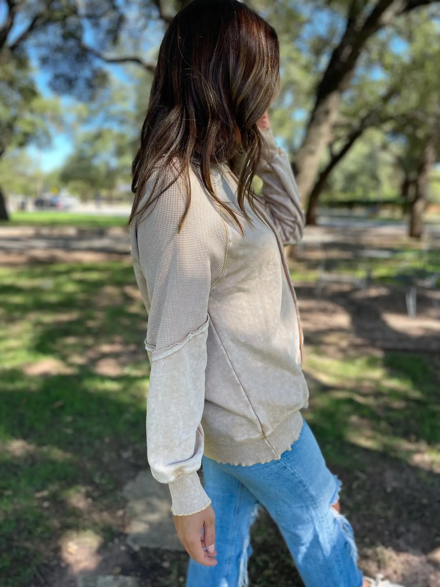 Best Selling Elliott Exposed Seam Sweatshirt (multiple color options)
