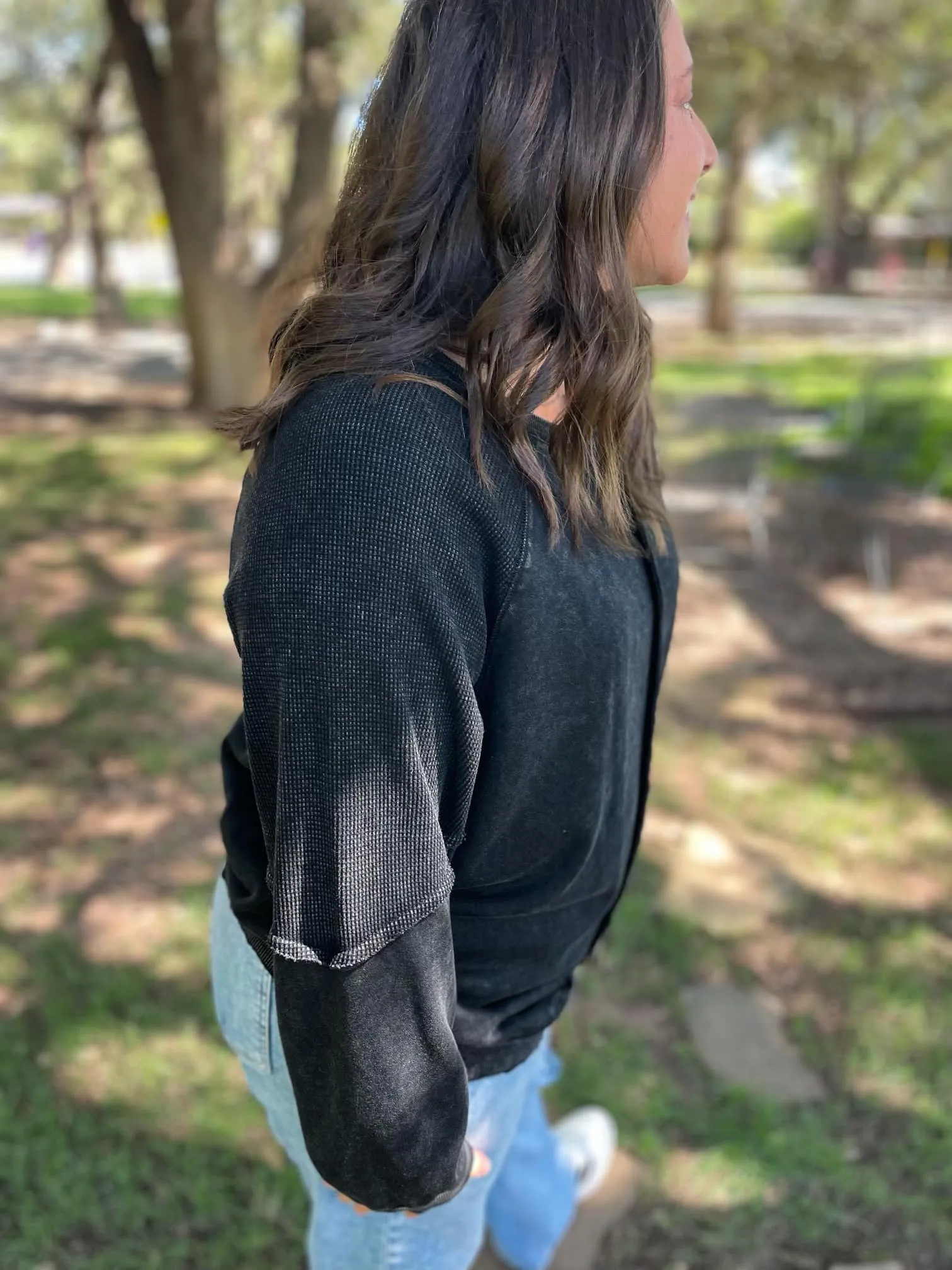 Best Selling Elliott Exposed Seam Sweatshirt (multiple color options)