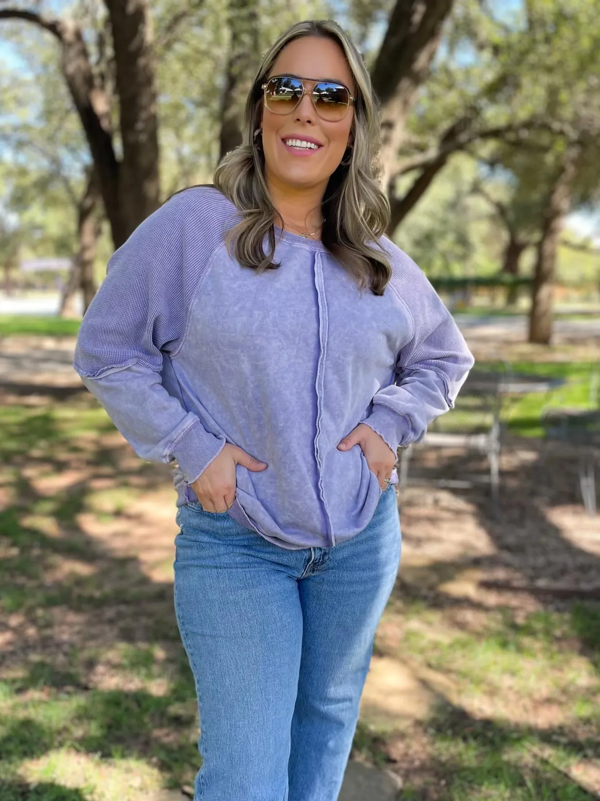 Best Selling Elliott Exposed Seam Sweatshirt (multiple color options)