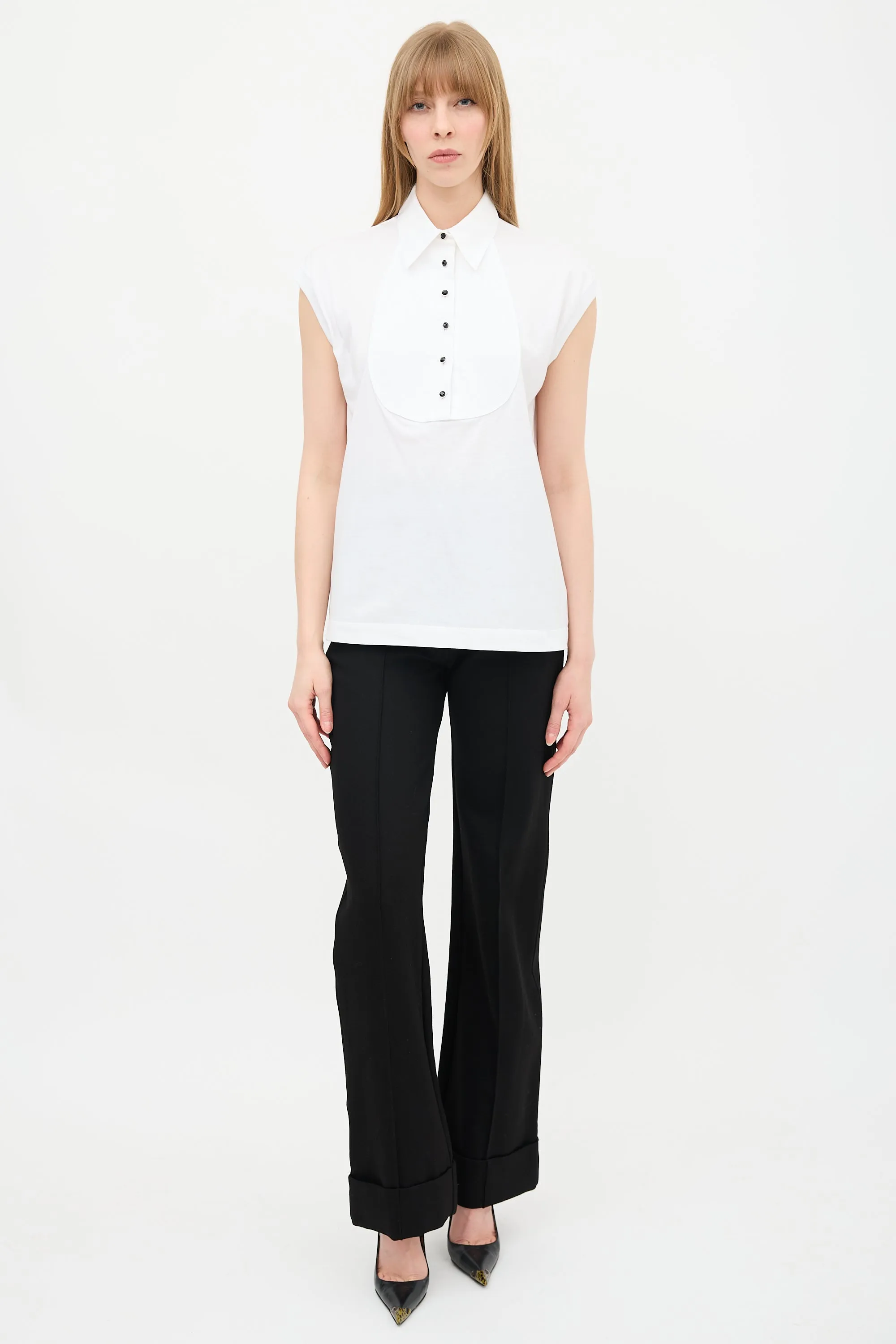 Bib Collar Tank Top