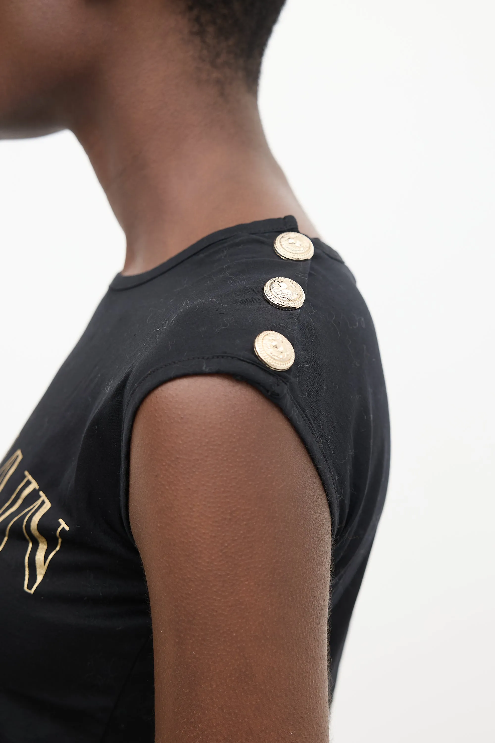 Black & Gold Logo Tank