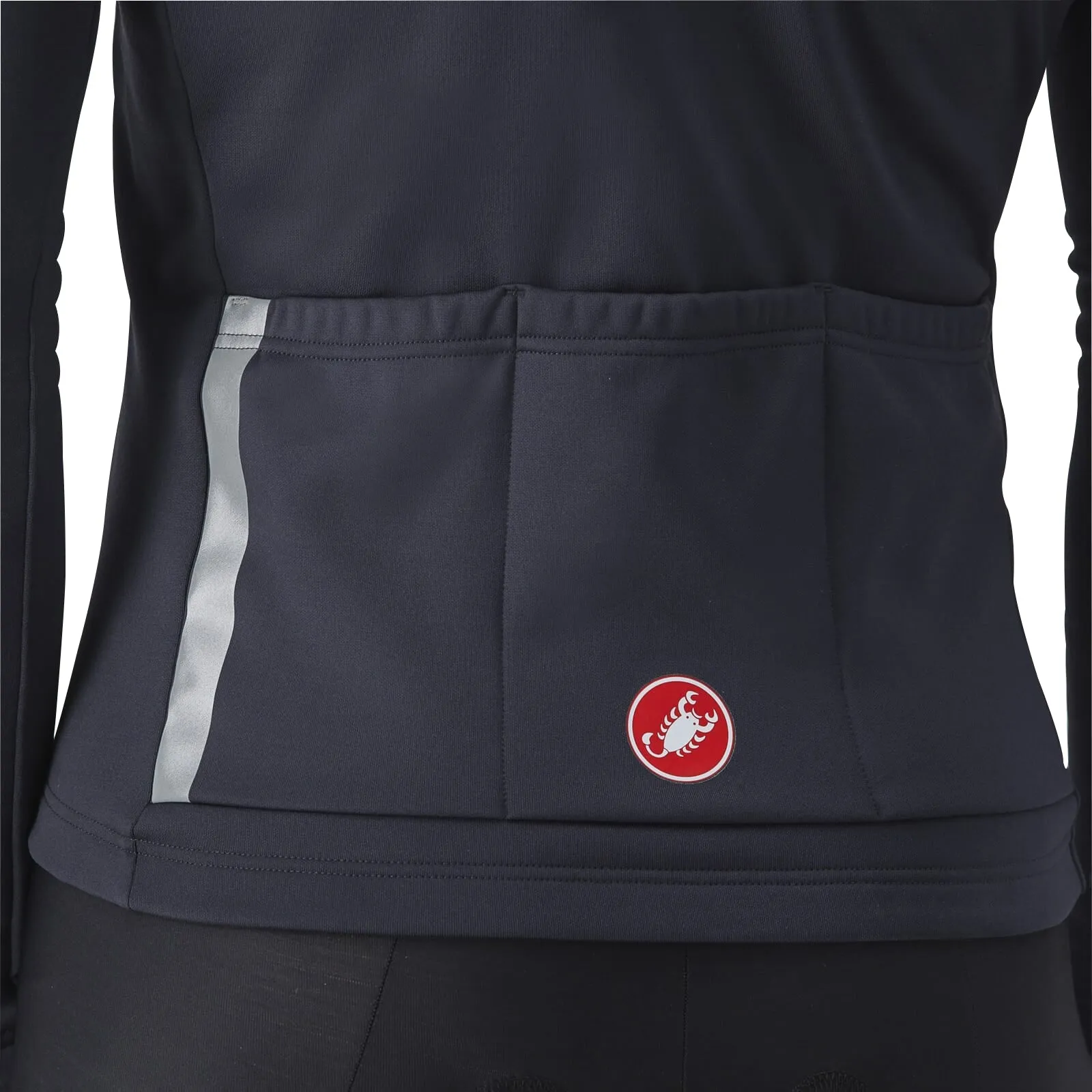 Castelli Entrata Thermal Long Sleeve Mens Cycling Jersey - Black