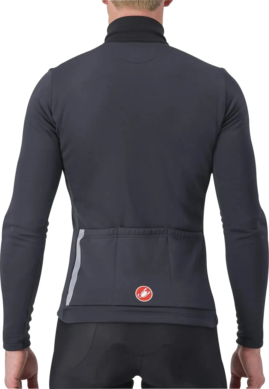 Castelli Entrata Thermal Long Sleeve Mens Cycling Jersey - Black
