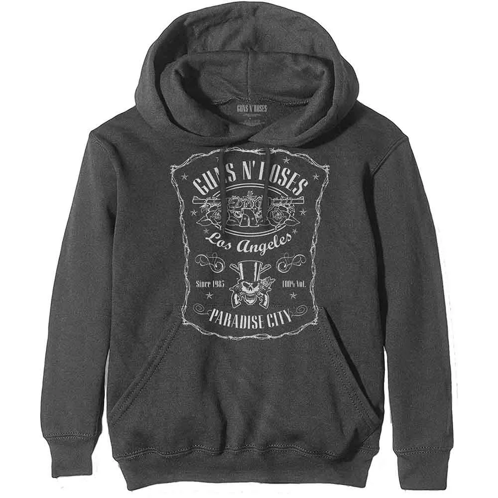 Guns N' Roses "Motorcross Logo" Charcoal Grey Pullover Hoodie