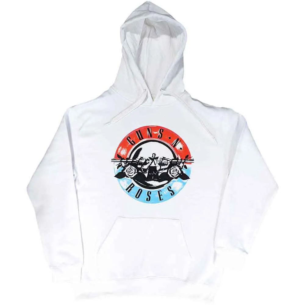 Guns N' Roses "Motorcross Logo" White Pullover Hoodie