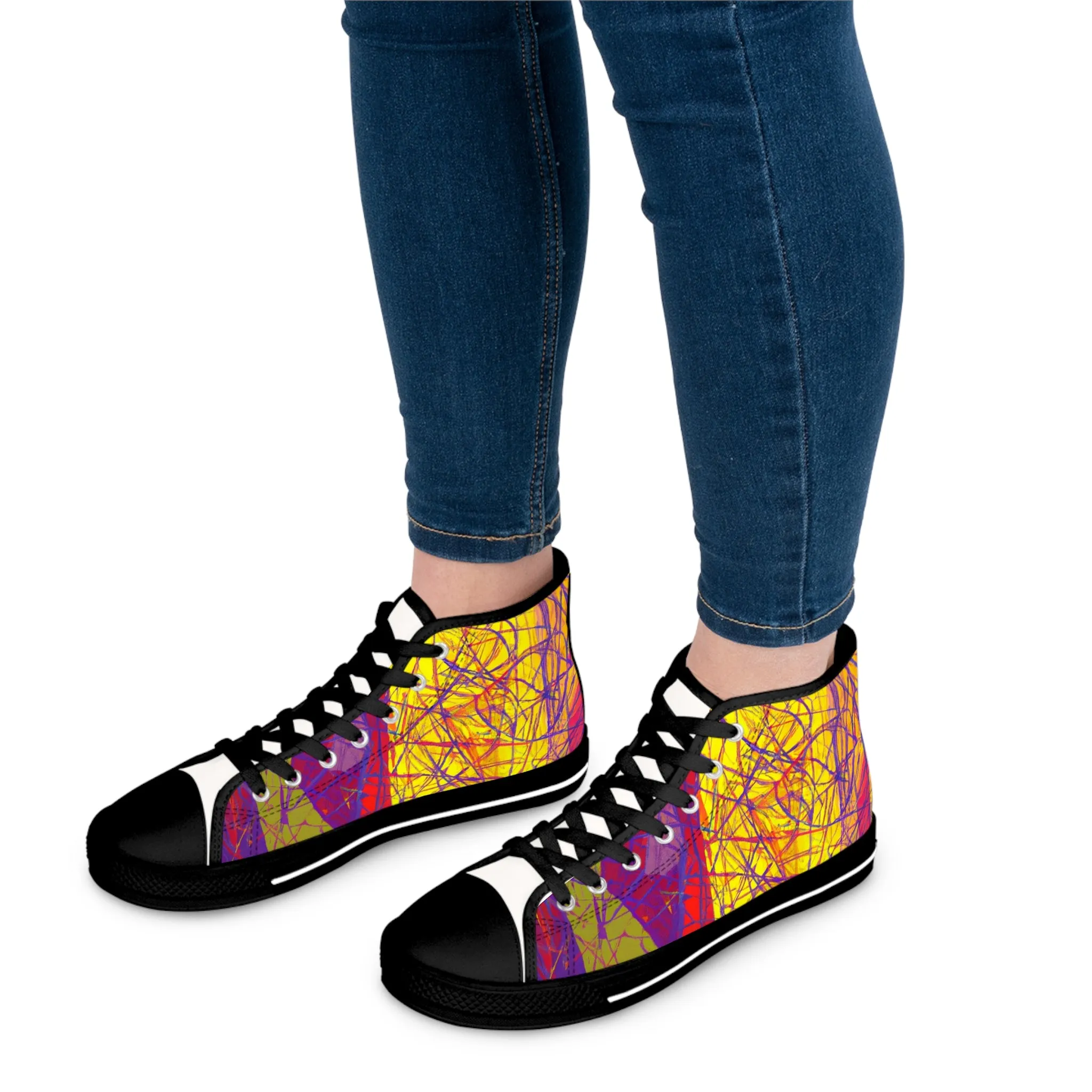 Rainbow Sparkle. - high top
