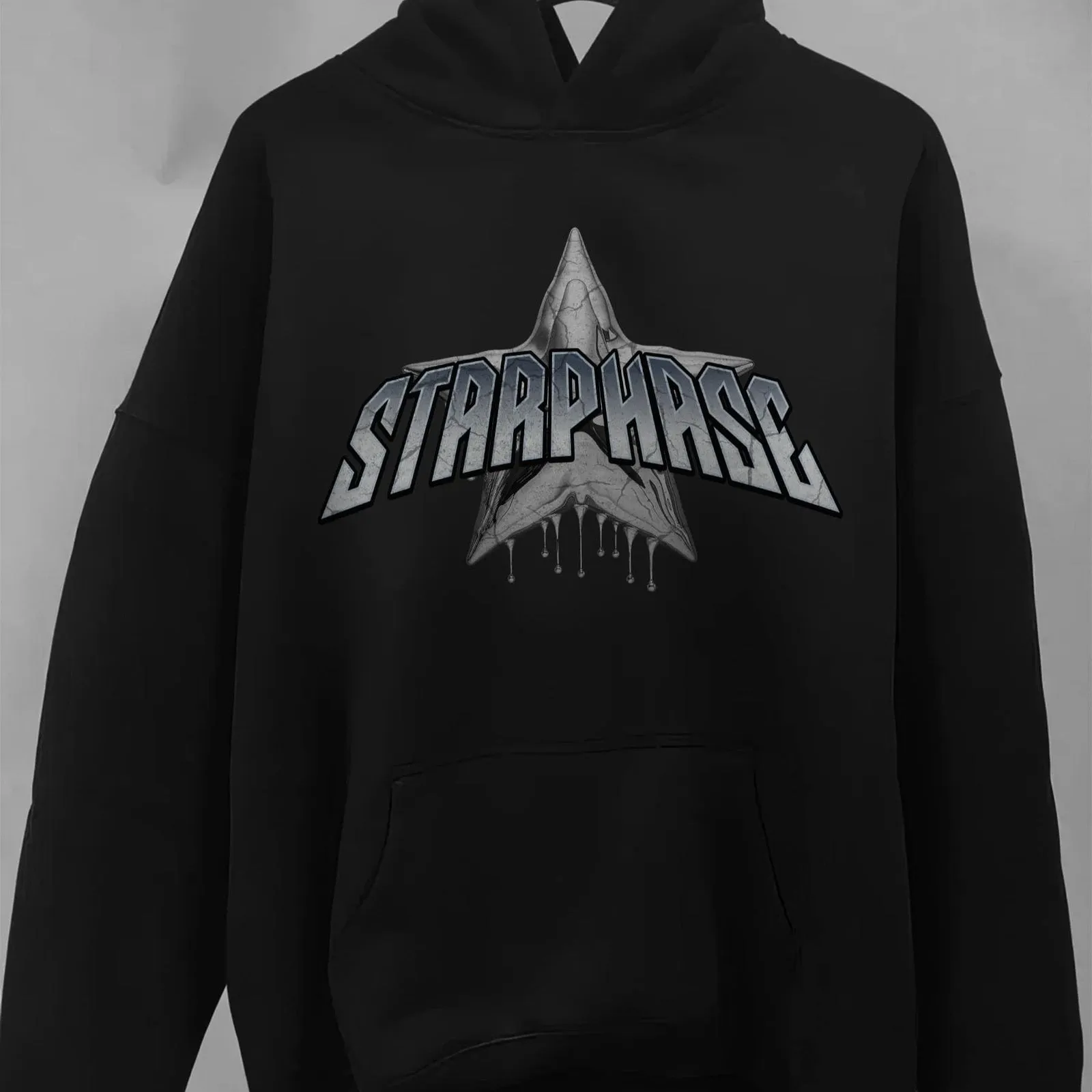 Starphase Chrome Logo Oversized Fleece Hoodie