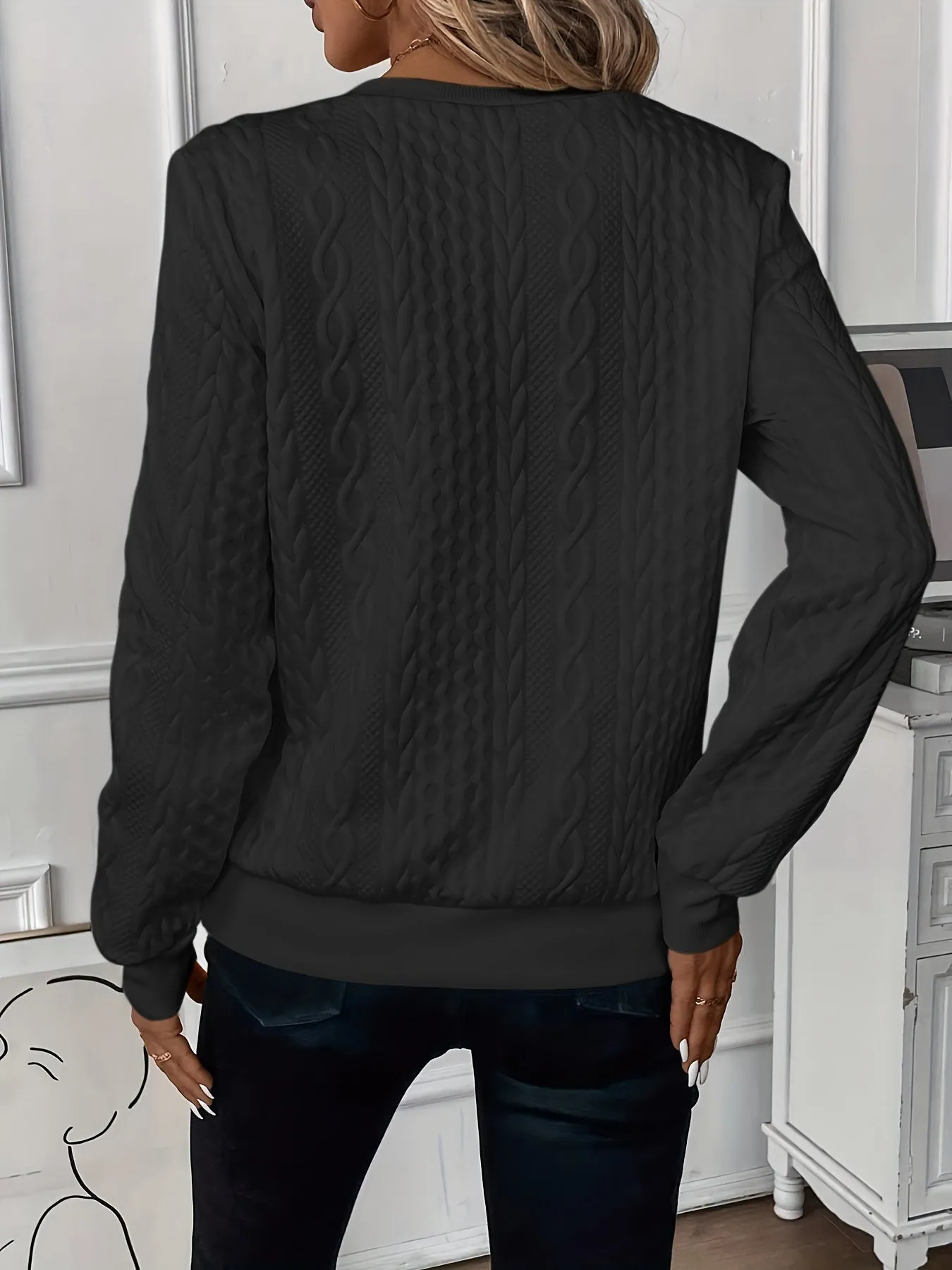 Vera | Quarter-Zip Knitted Wool Sweater