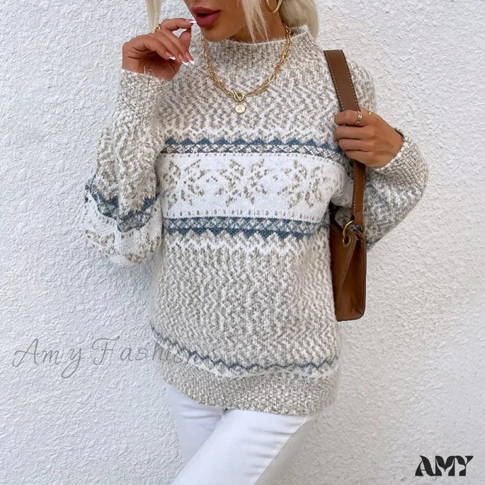 Vintage Red Knitted Christmas Sweater