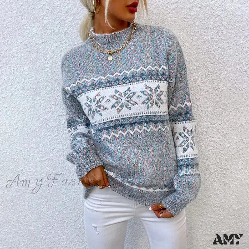 Vintage Red Knitted Christmas Sweater