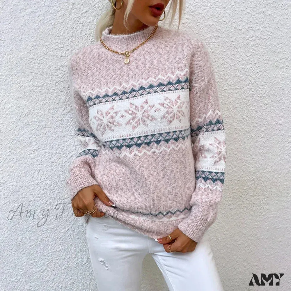 Vintage Red Knitted Christmas Sweater