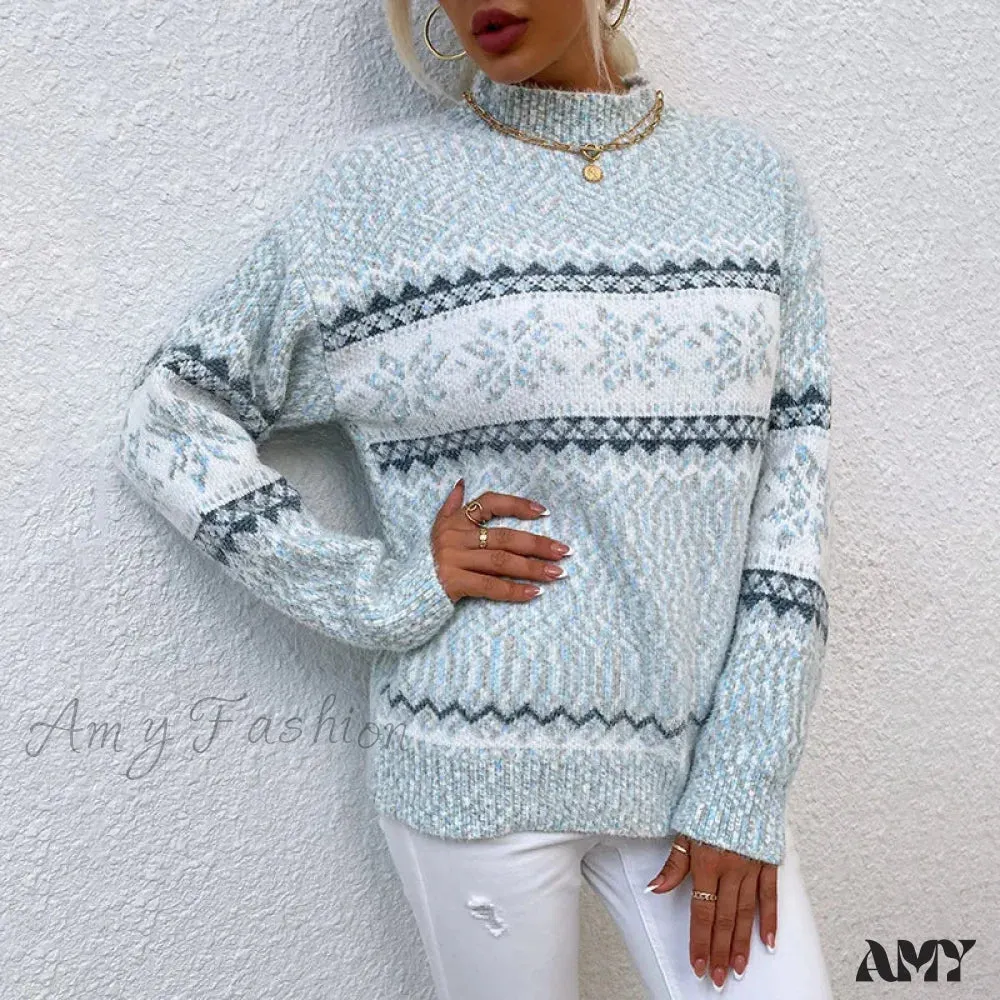 Vintage Red Knitted Christmas Sweater