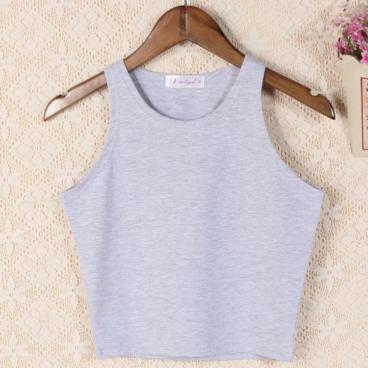 woman's clothing brand design tank tropical crop tops.