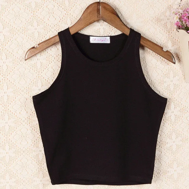 woman's clothing brand design tank tropical crop tops.