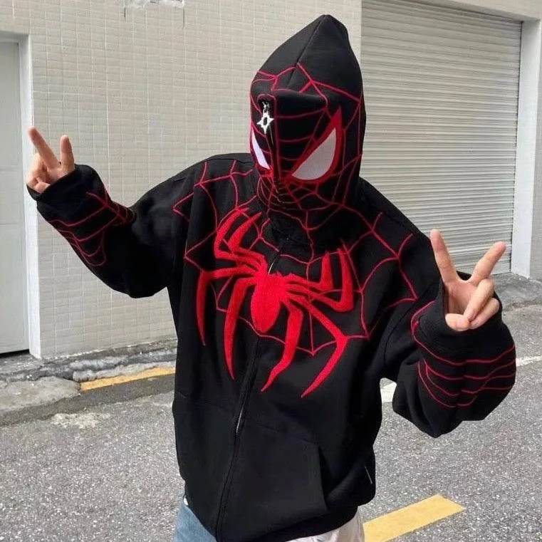 Y2K Spiderman Zip Up