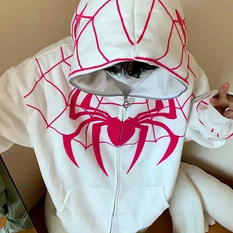 Y2K Spiderman Zip Up