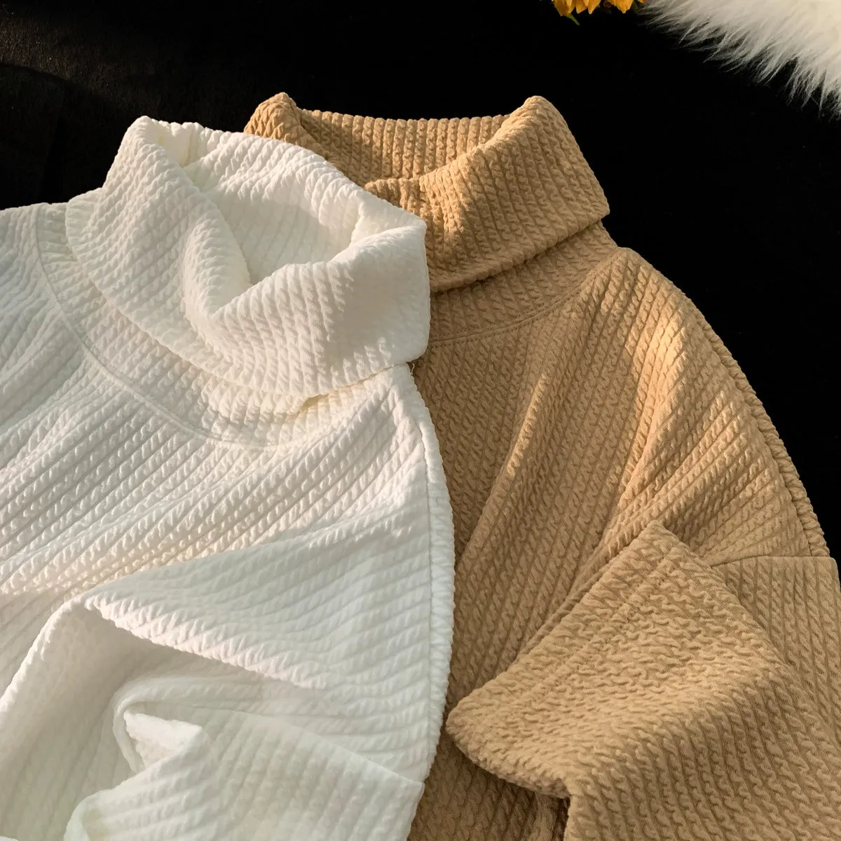 YDS Waffle Turtleneck Sweatshirt